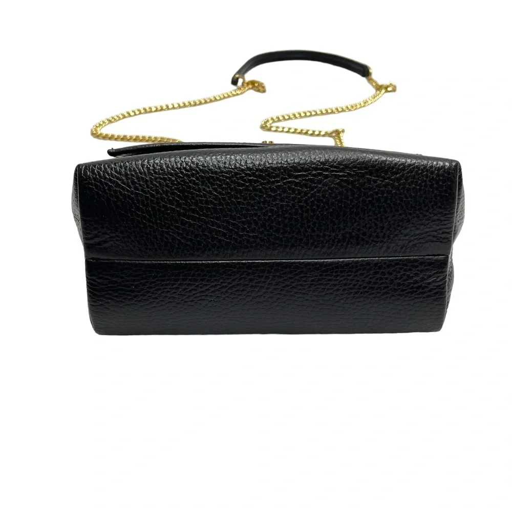 SOLD 🔴 Banana Republic leather shoulder bag Crossbody bag with gold chain - Picture 5 of 15